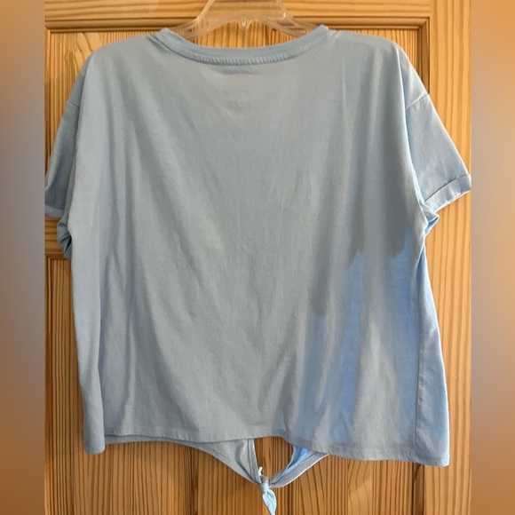 Looney Tunes That’s All Folks Baby Blue Tie in the Front Shirt Size XL‎ (15-17) - Picture 7 of 7